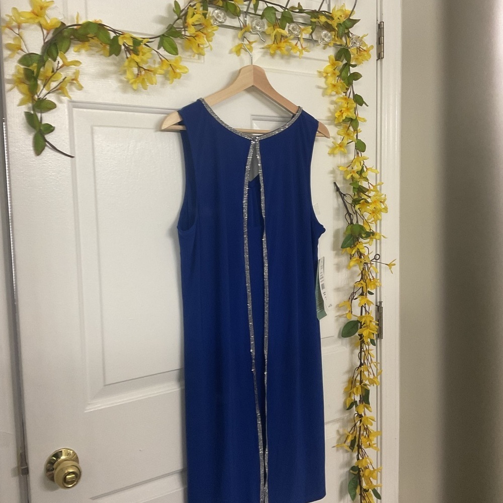 MSK Royal Blue Sleeveless Midi Dress - Picture 5 of 8